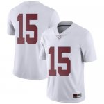 Youth Alabama Crimson Tide #15 Eddie Smith White Limited NCAA College Football Jersey 2403HIGX5